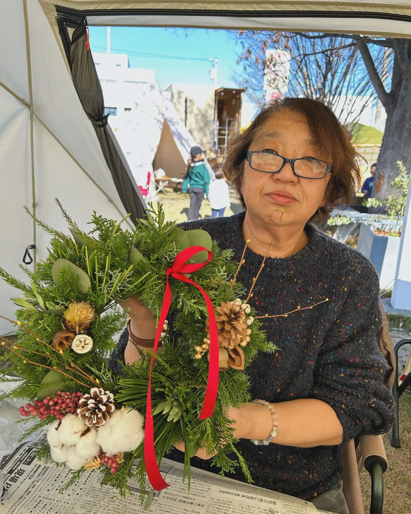 12月とは思えない陽気に恵まれて